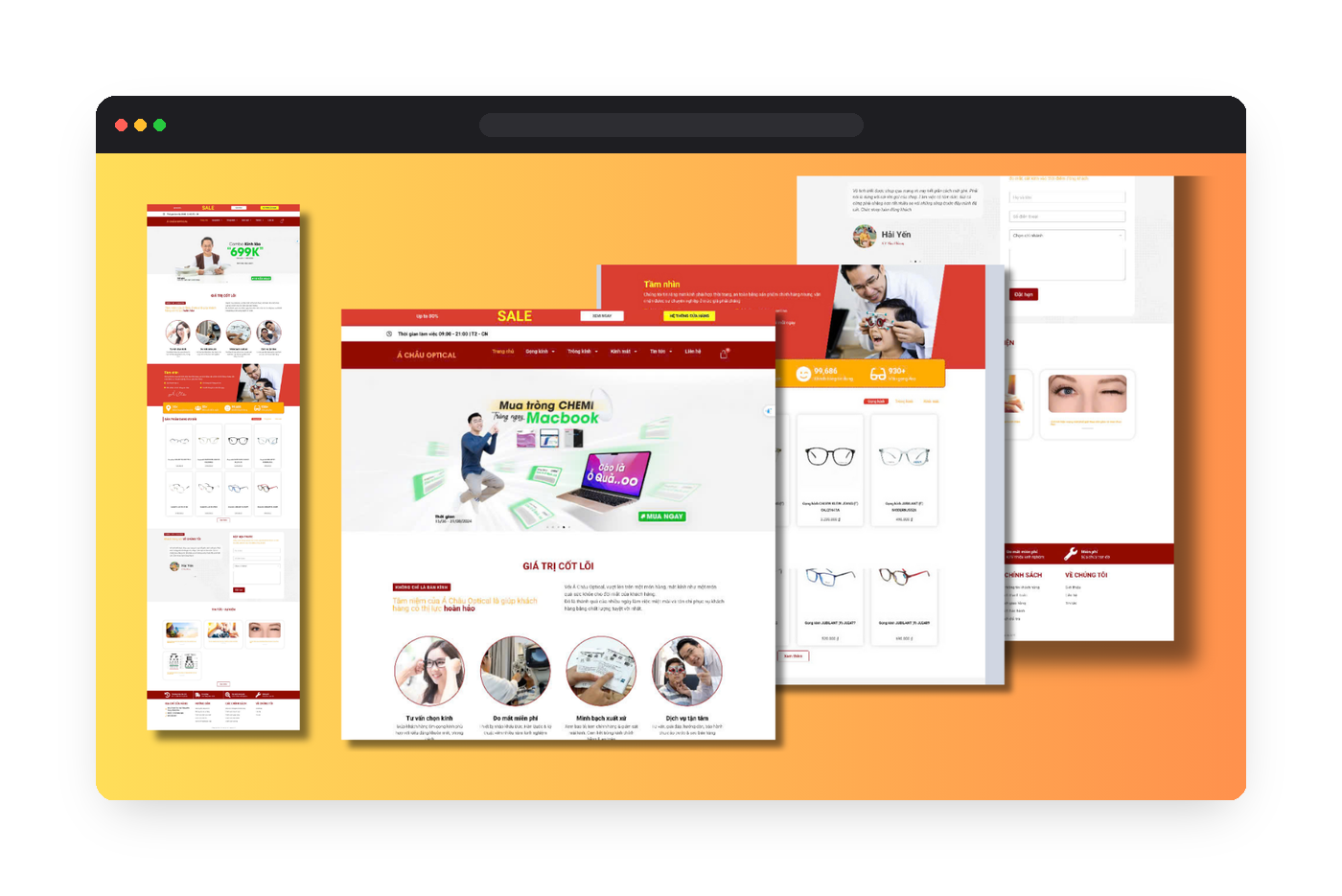 Website Bán Kính Mắt