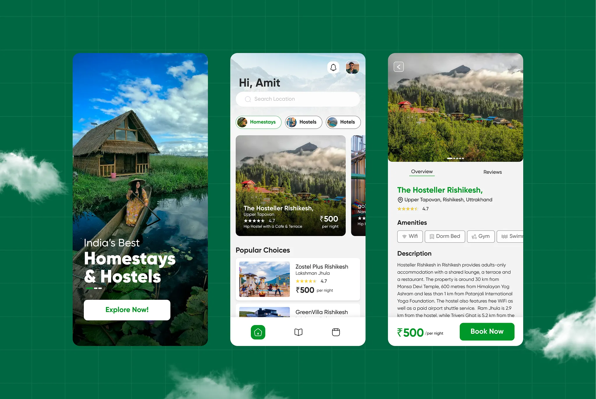 Website Homestay Mẫu 1